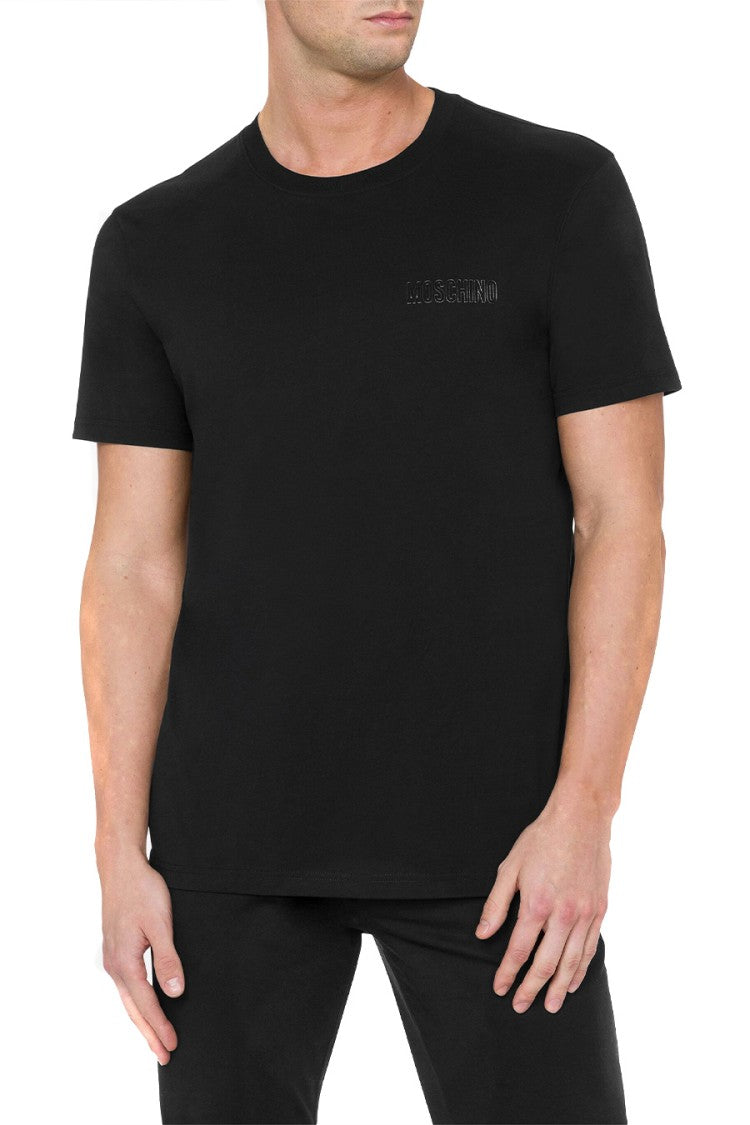 Moschino Black T-Shirt With Crew Neckline