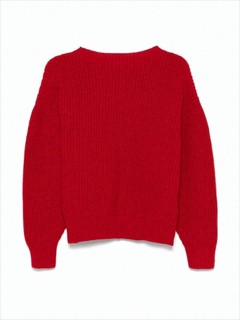 Baserange Ribbed Knit Sweater With Chunky Texture