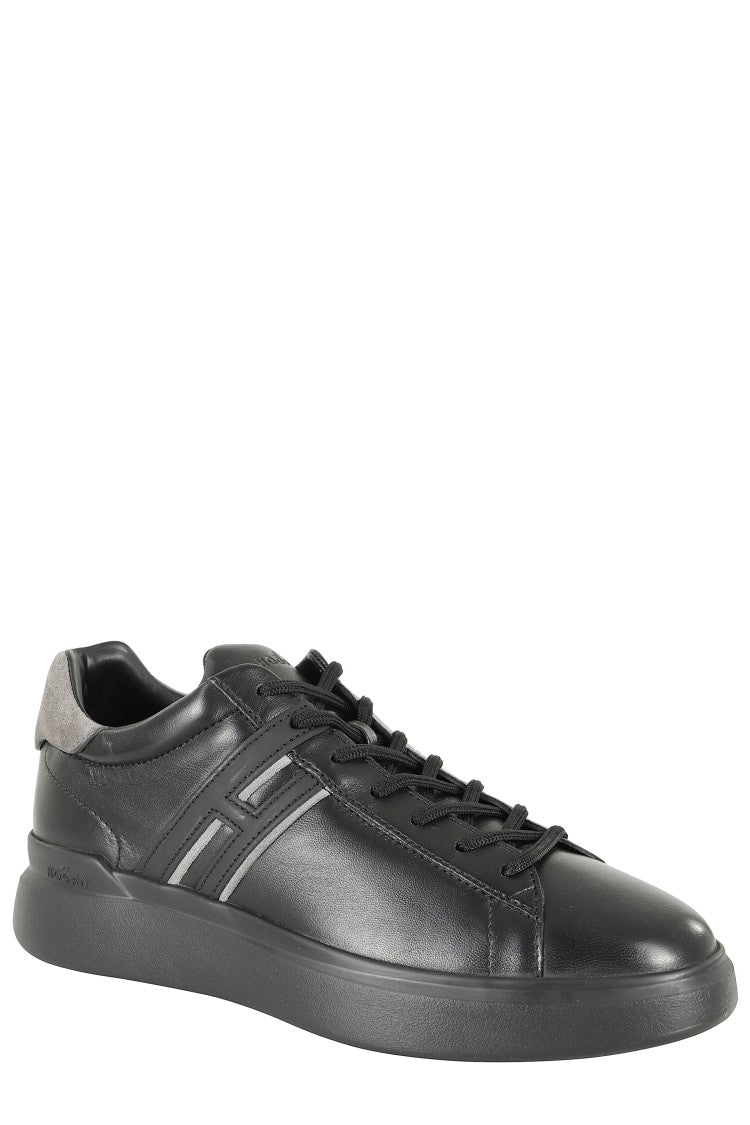Hogan Leather Upper Sneakers With Suede Inserts