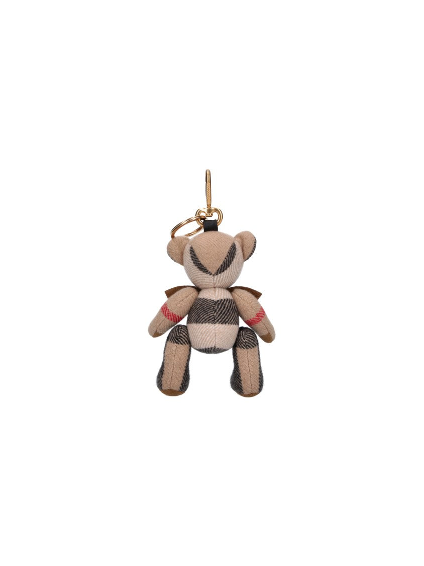 Burberry Check Pattern Teddy Bear Keychain