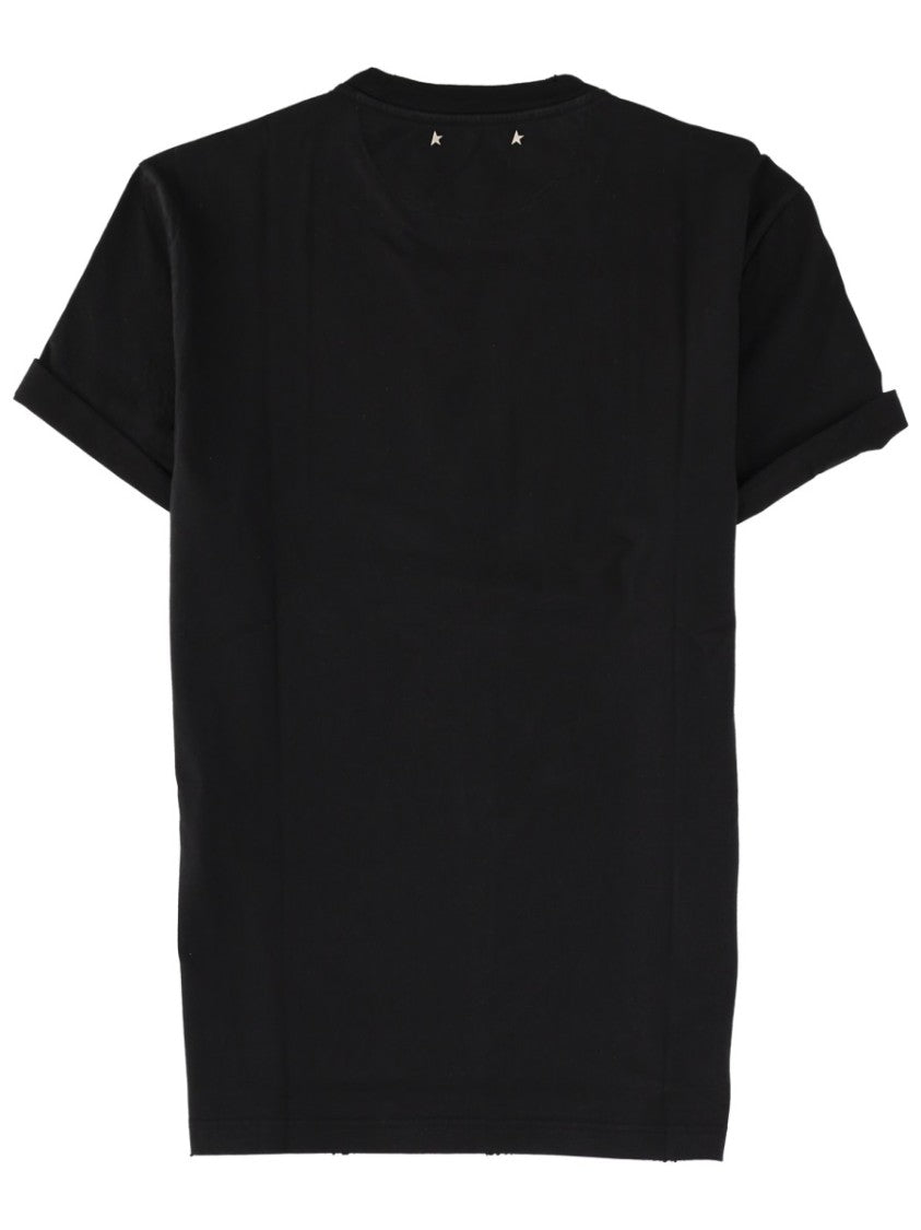 Golden Goose Black Relaxed-Fit Cotton Logo T-Shirt