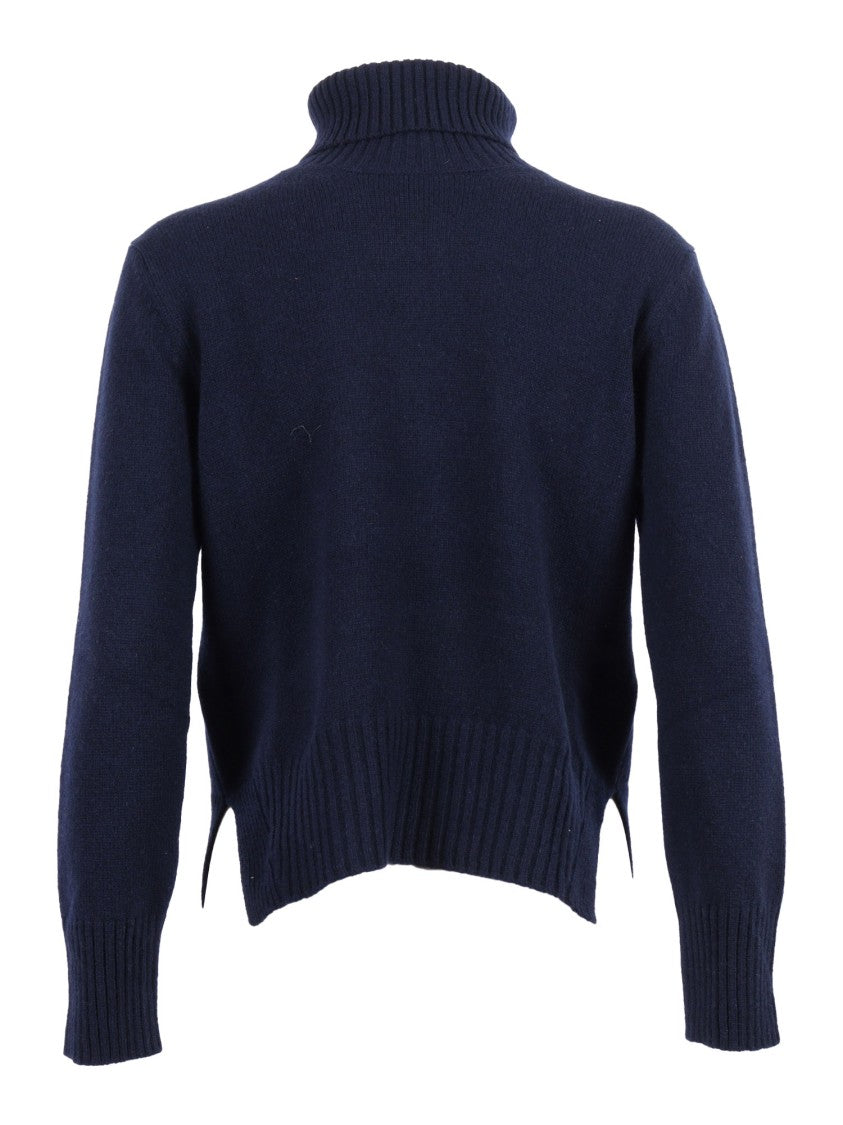 Kangra Cashmere Regular Fit Turtleneck With Dropped Hem