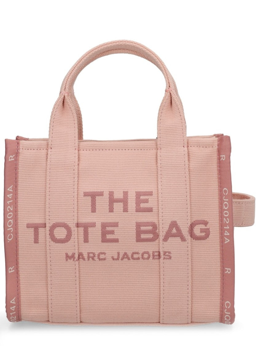 Marc Jacobs Beige Cotton Blend Small Logo Tote Bag
