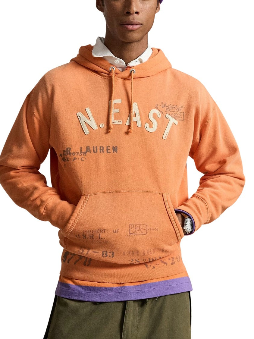 Polo Ralph Lauren Vintage Fit Fleece Hoodie With Retro Graphics