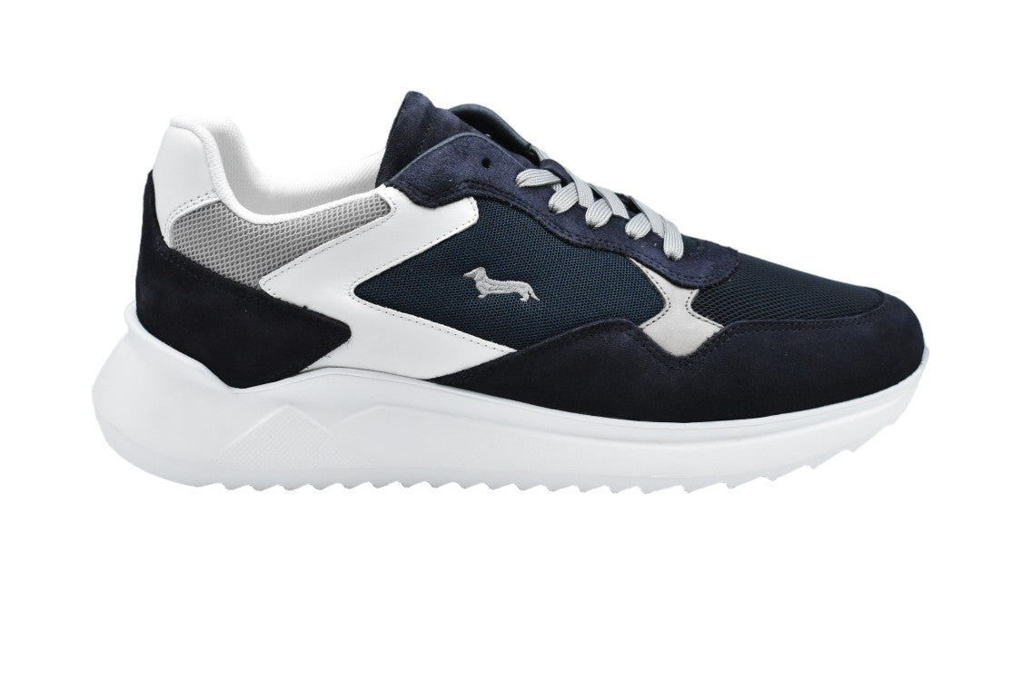 Harmont & Blaine Blue Laced Comfort Stylish Low Shoes