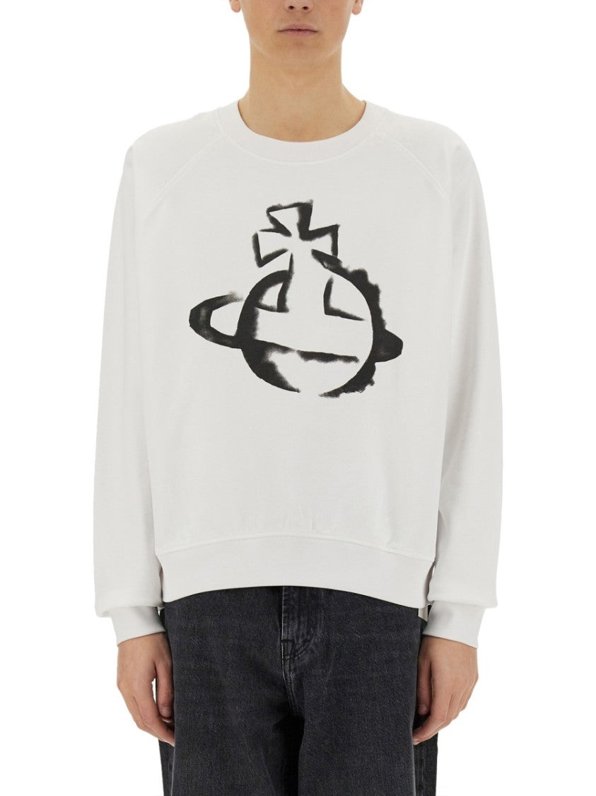 Vivienne Westwood "Stencil Orb Raglan" Sweatshirt