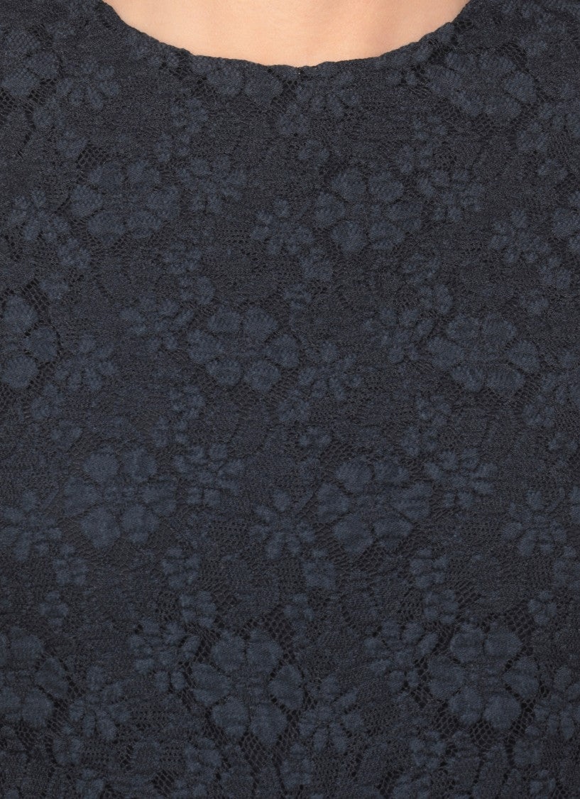 Rotate Micro Lace Evening Dress With Cut-Out Detail