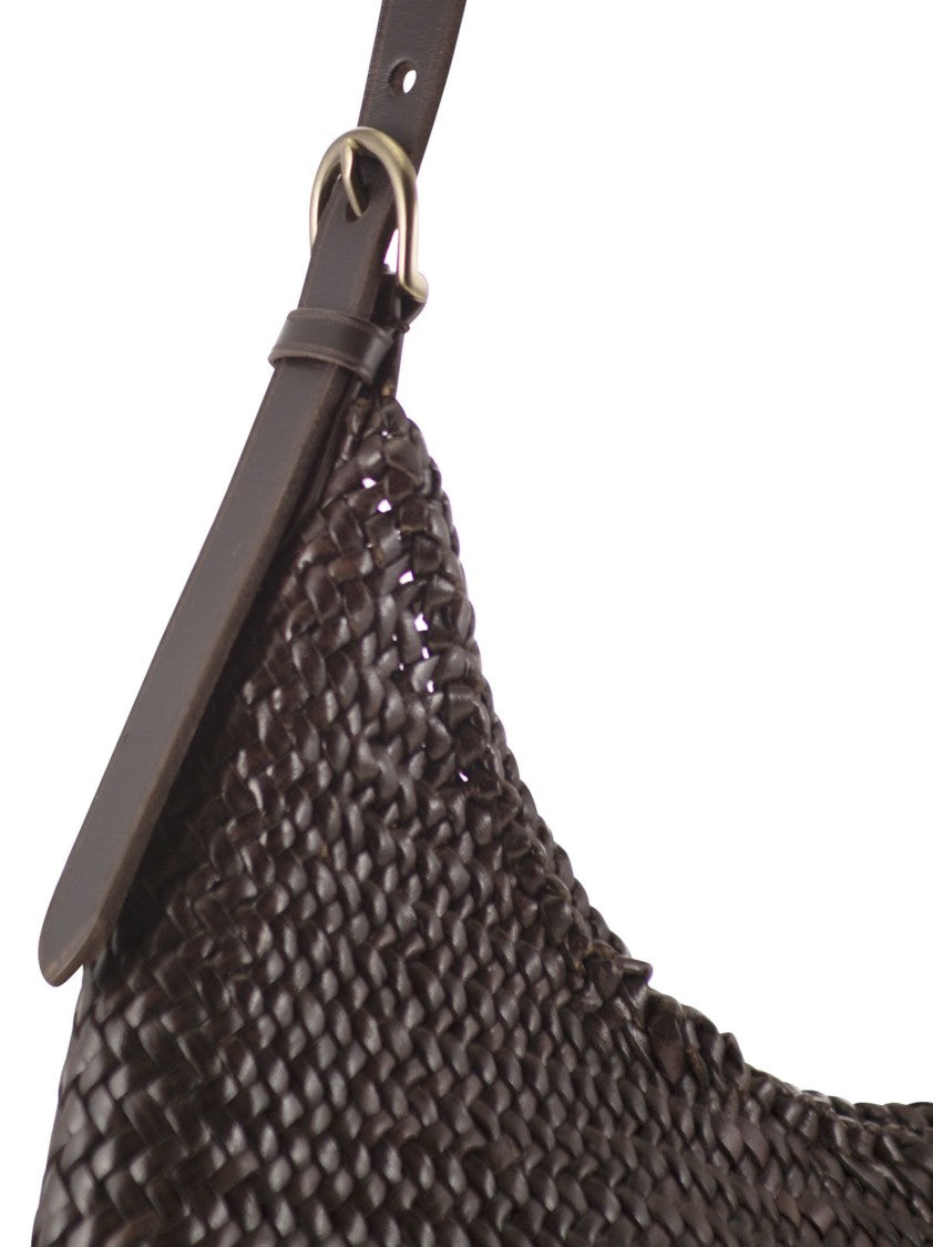 Dragon Luna Piena - Woven Leather Bag