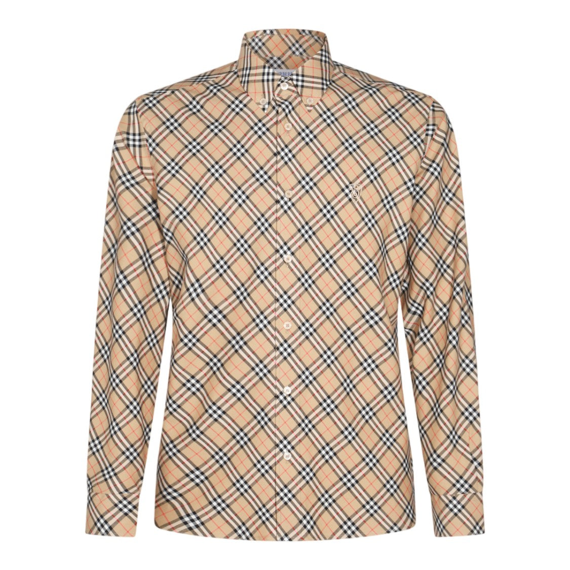 Burberry Structured Long-Sleeved Checkered Shirt