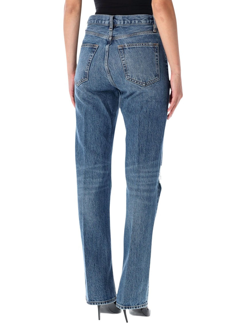 Frame The Vertical High-Rise Straight Jeans