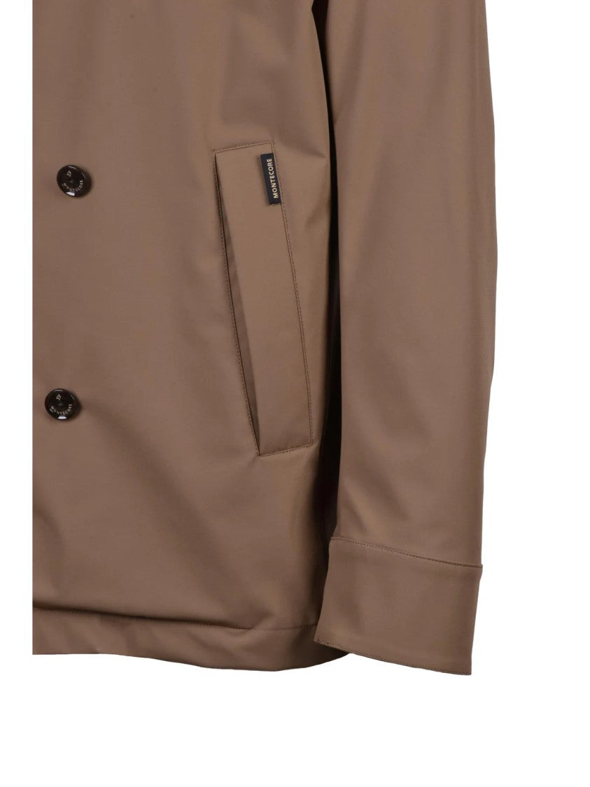 Montecore Pikot Stretch Overcoat - Brown