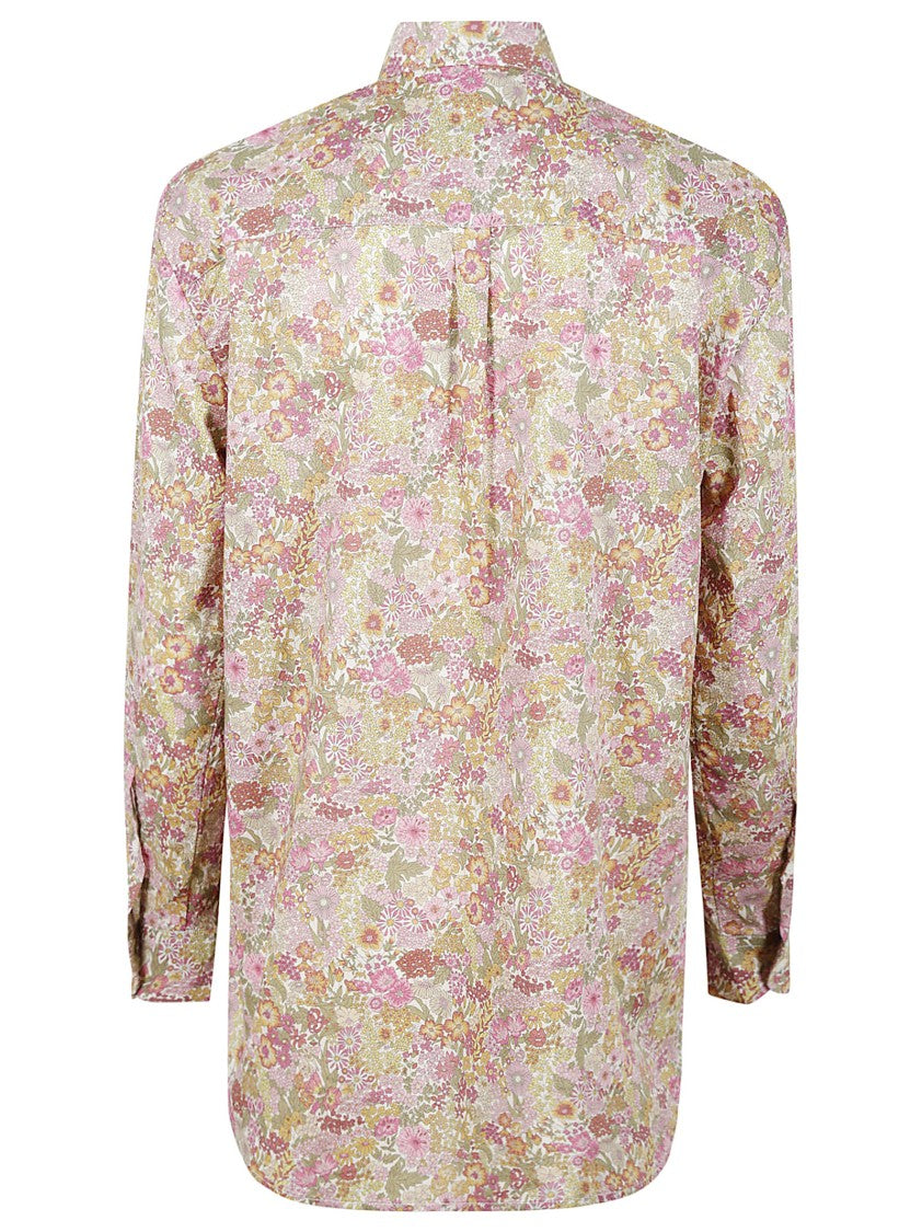 Mc2 Saint Barth Brigitte Floral Pattern Cotton Shirt