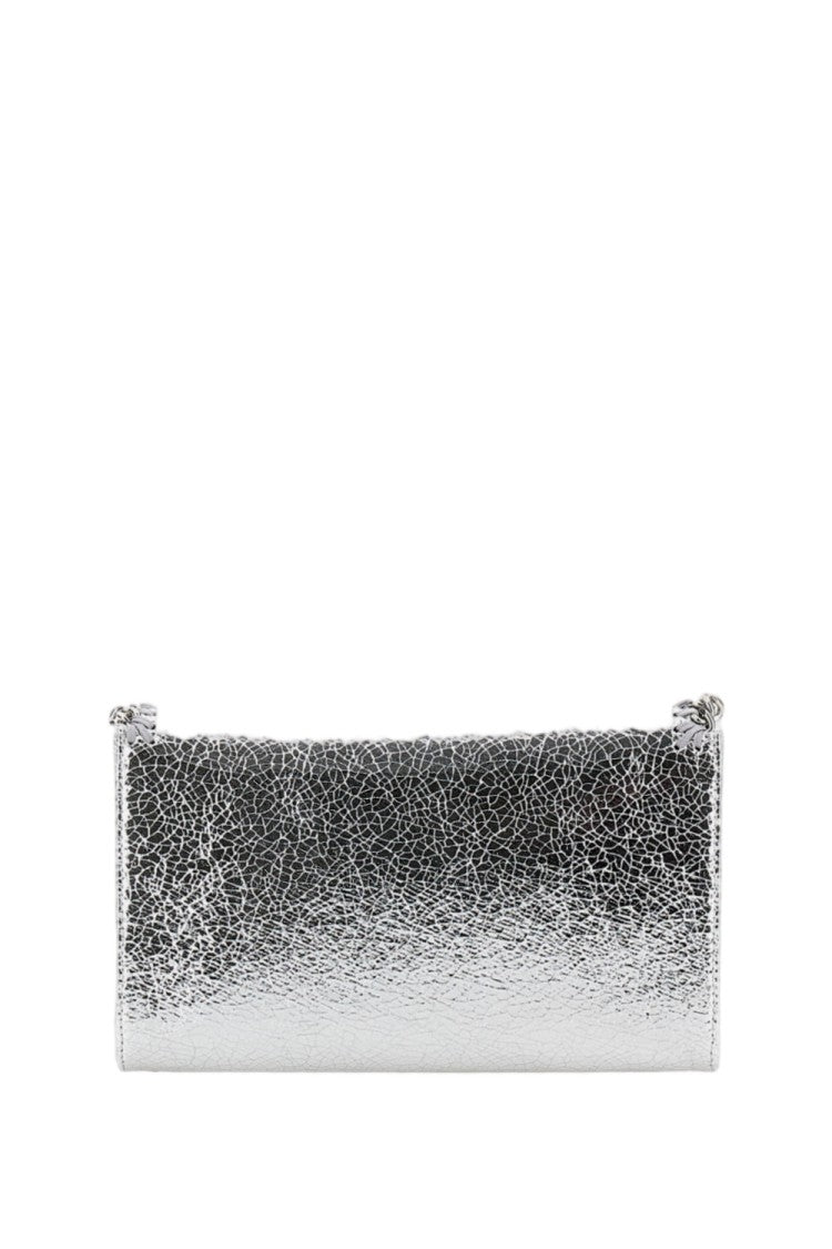 Stella Mccartney Envelope-Style Clutch With Diamond-Cut Chain Trim