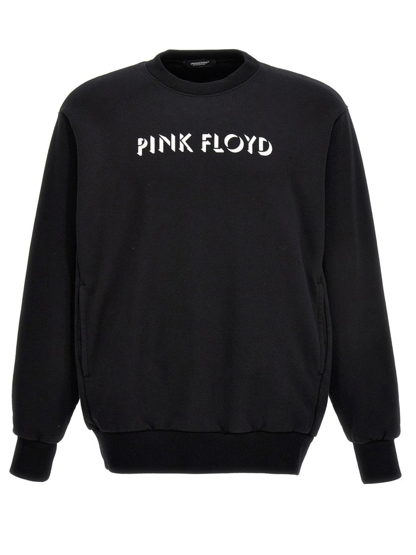 Undercover Black Cotton Sweatshirt With Iconic Band Prints