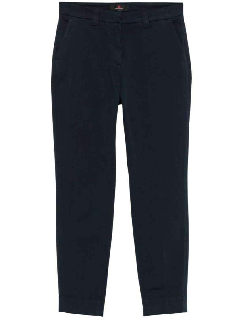 Peuterey Tailored Blue Pants With Classic Waistband