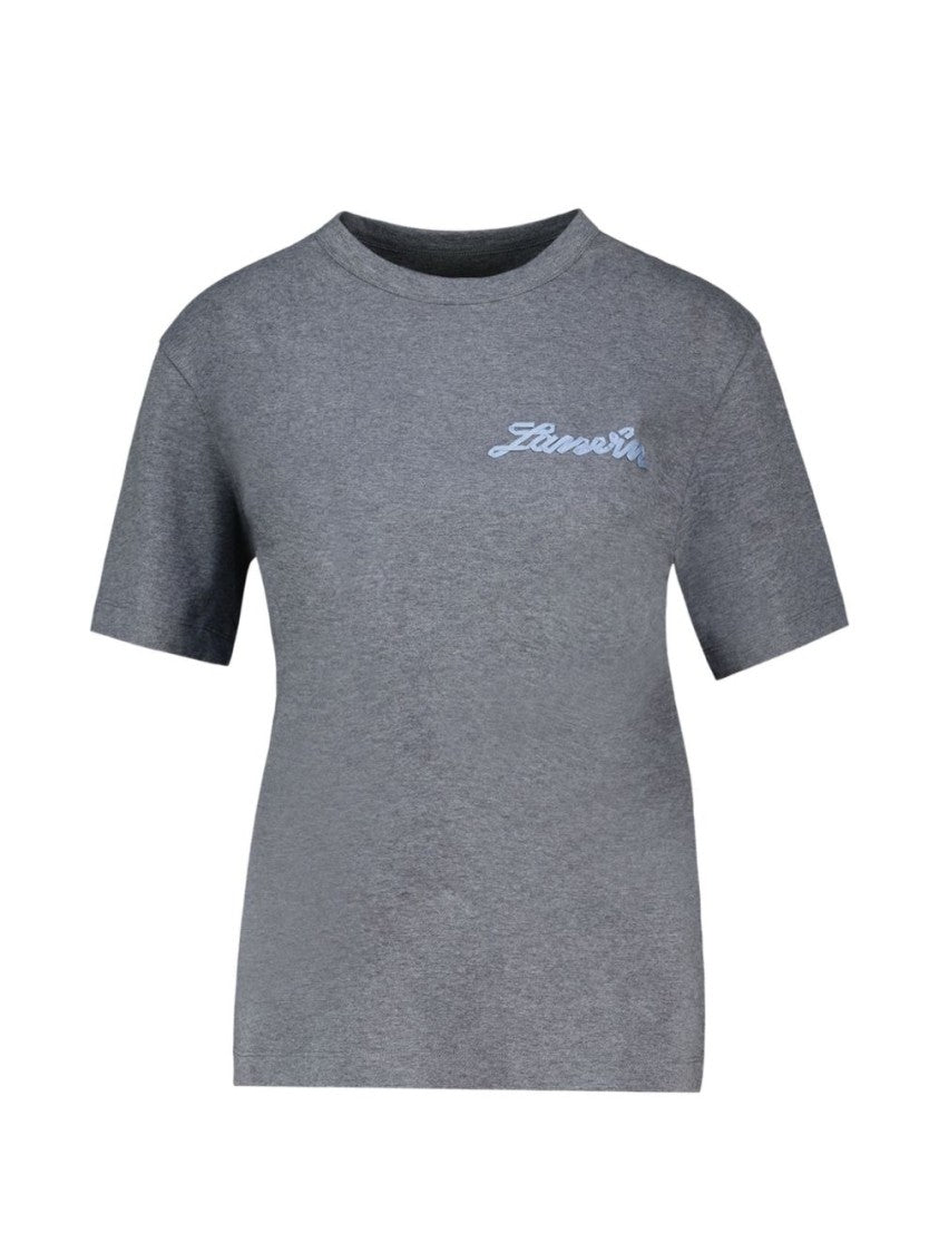 Lanvin Relaxed-Fit Crew Neck T-Shirt With Contrasting Logo Detail