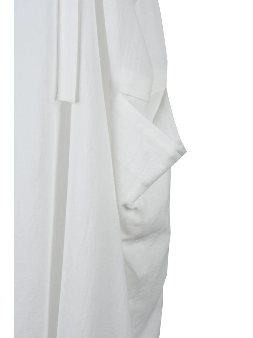 Yohji Yamamoto White Deconstructed Cotton Day Dress