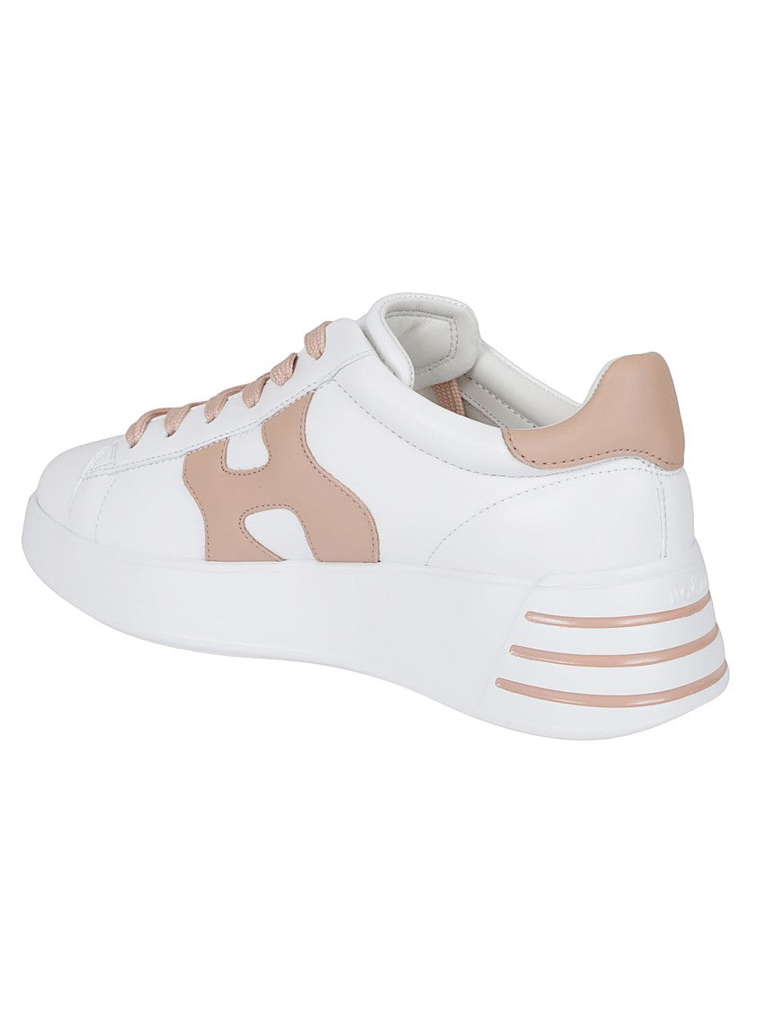Hogan H564 Ivory Leather Sneakers