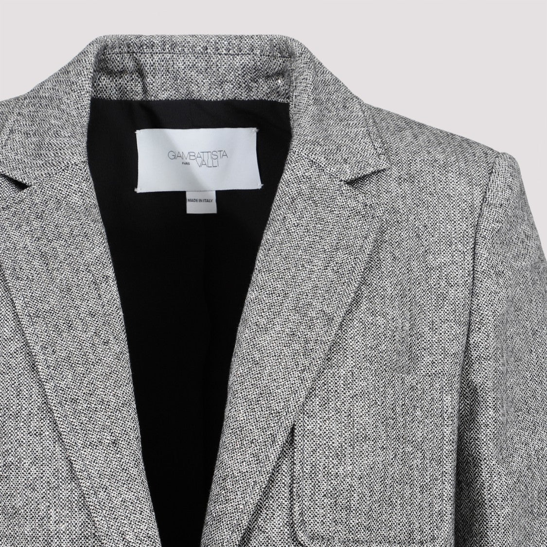 Giambattista Valli Ivory Black Cotton Jacket