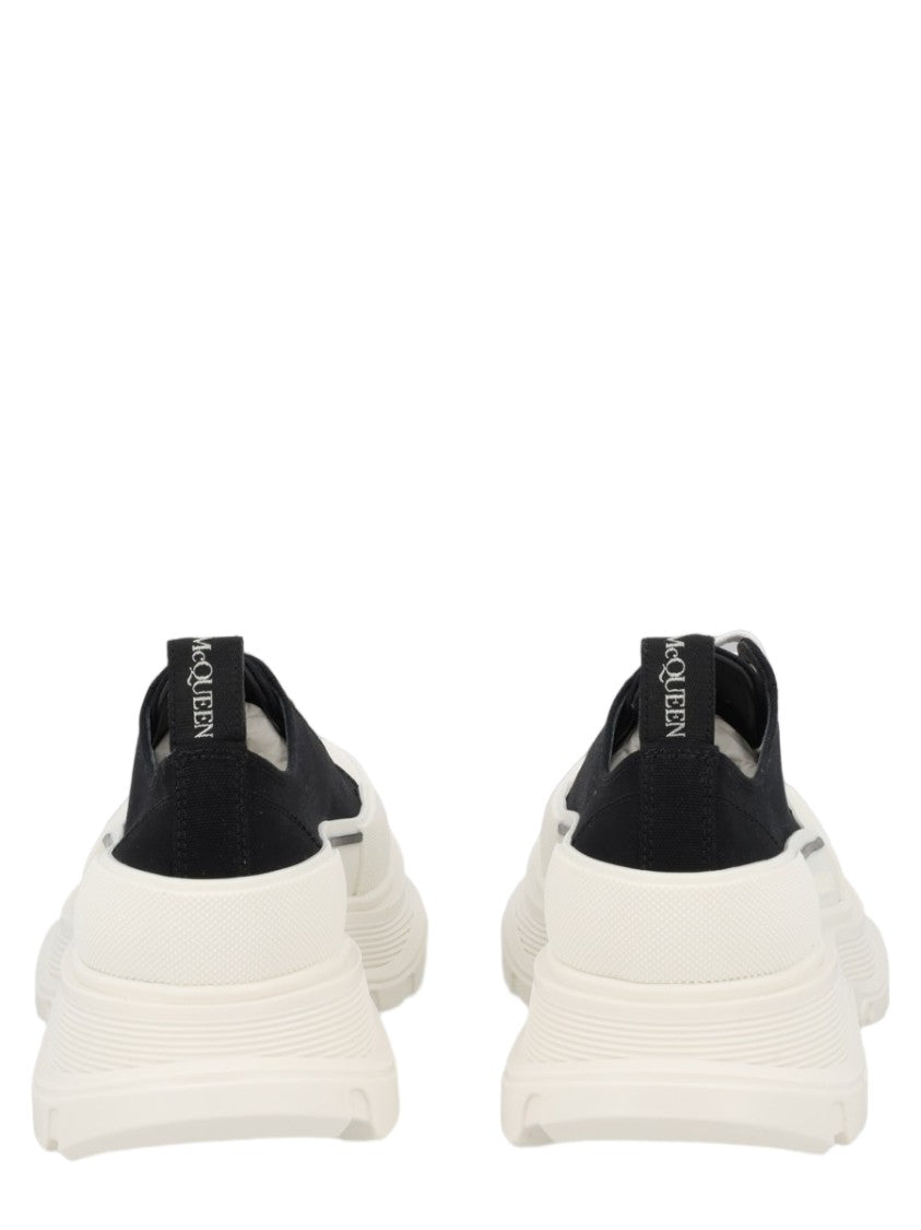 Alexander Mcqueen Tread Slick Textured Tread Cotton Sneakers