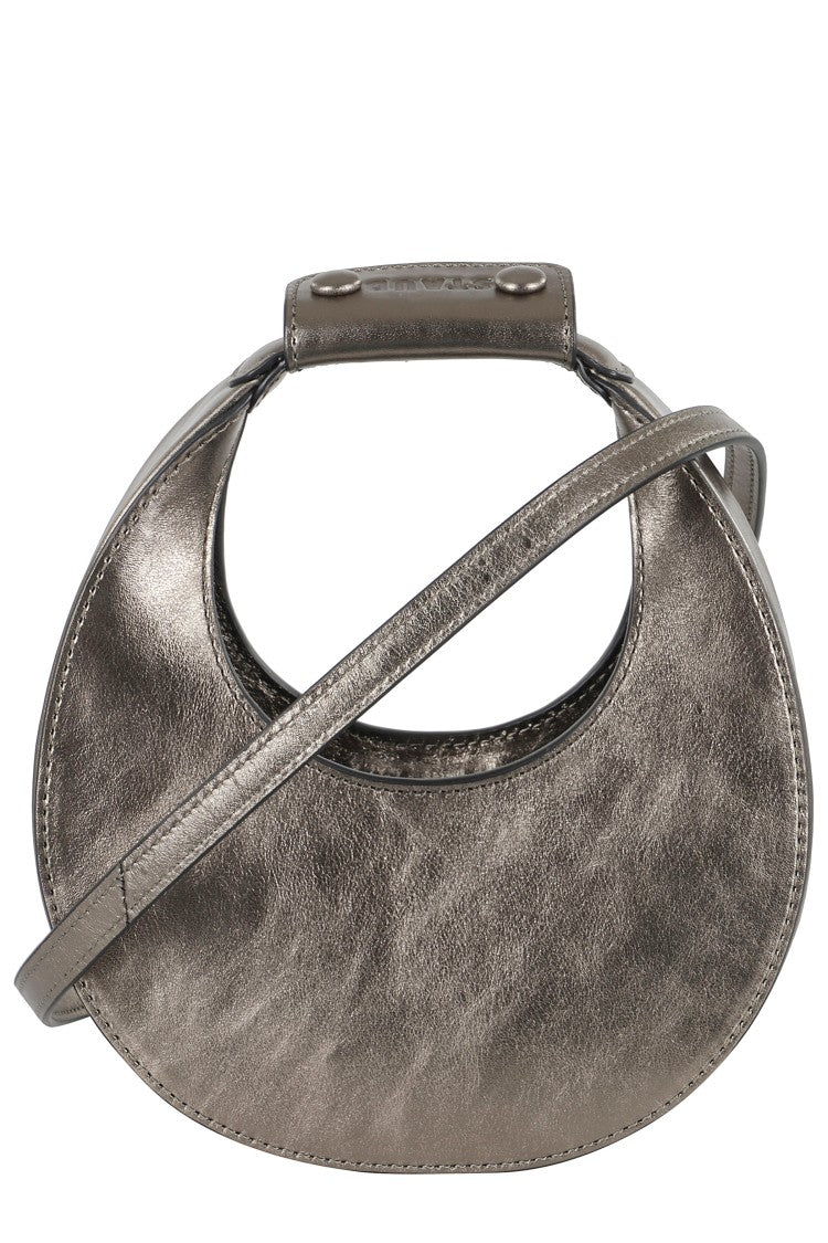 Staud Crescent-Shaped Bronze Leather Bag