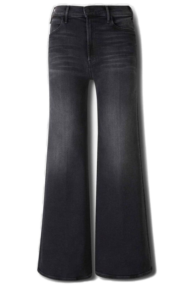 Mother The Hustler Roller Sneak Jeans – Black