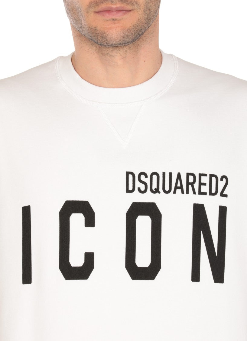 Dsquared2 White Cotton Sweater