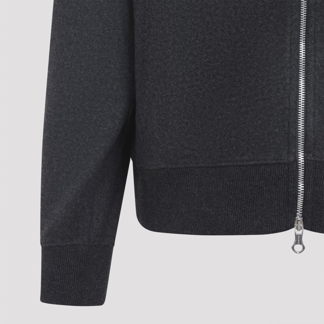 Our Legacy Charcoal Grey Cotton Rascal Hoodie With Front Zipper