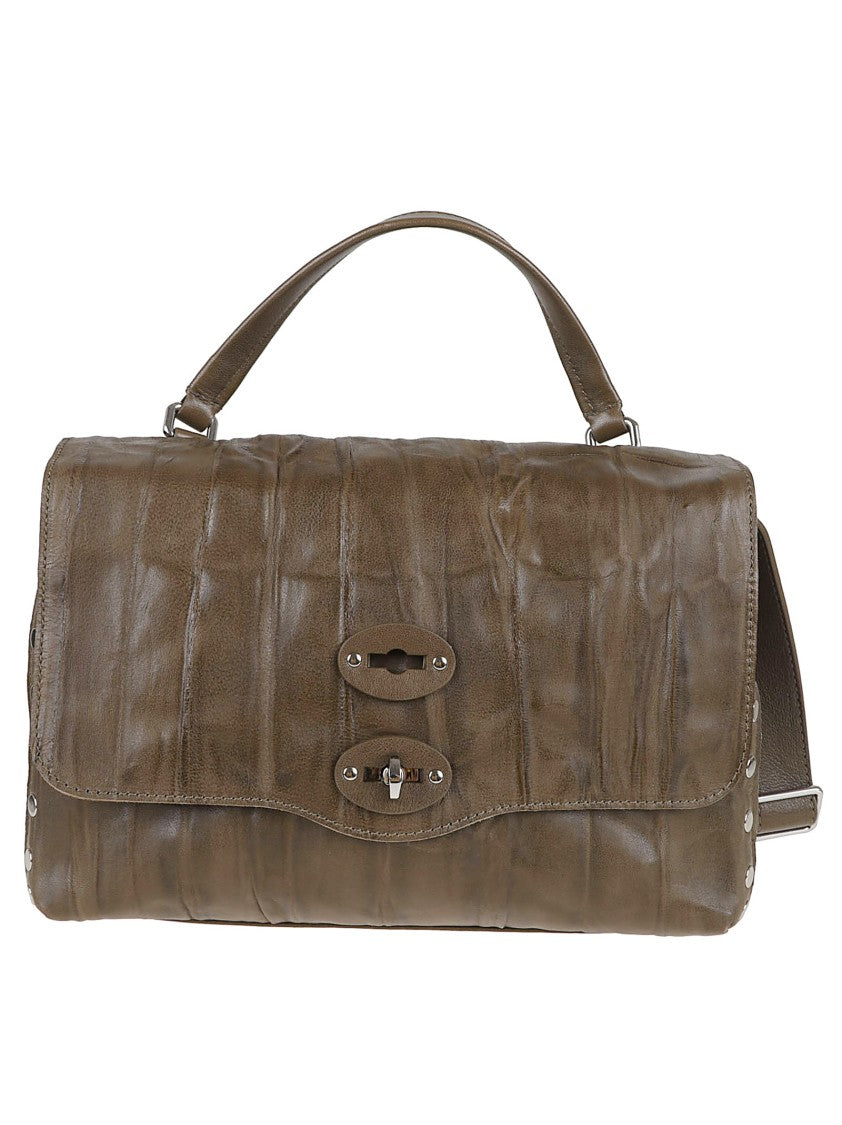 Zanellato Textured Calf Leather Crossbody Bag