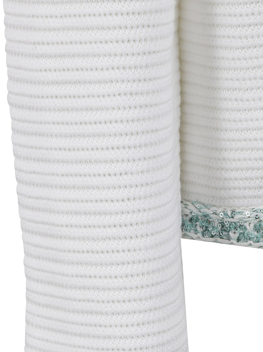 Fabiana Filippi Textured Knit Cropped Sweater