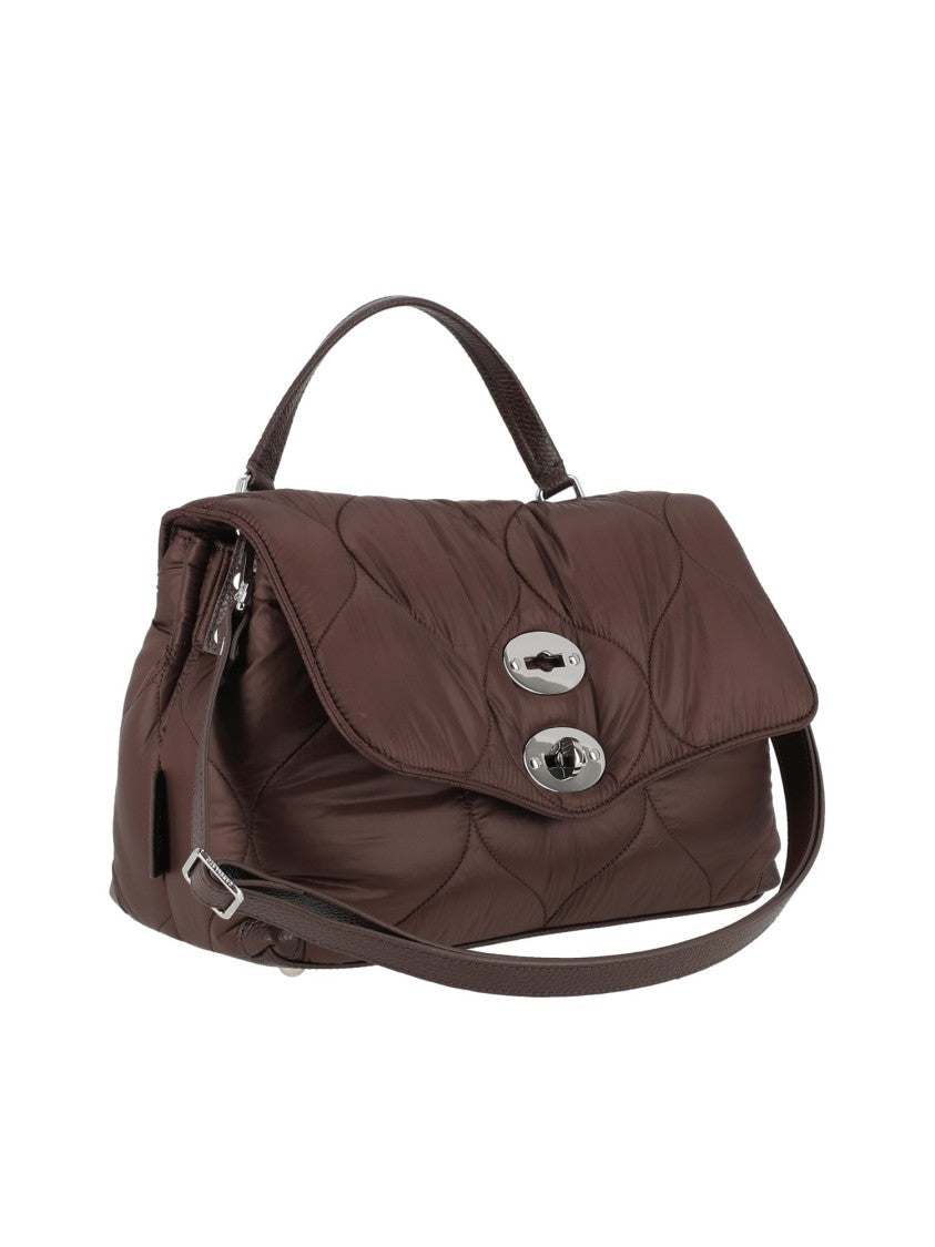 Zanellato Srl Brown Lunaria Quilted Leather Handbag
