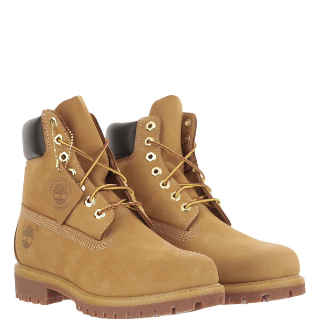 Timberland Beige Premium 6-Inch Leather Ankle Boots