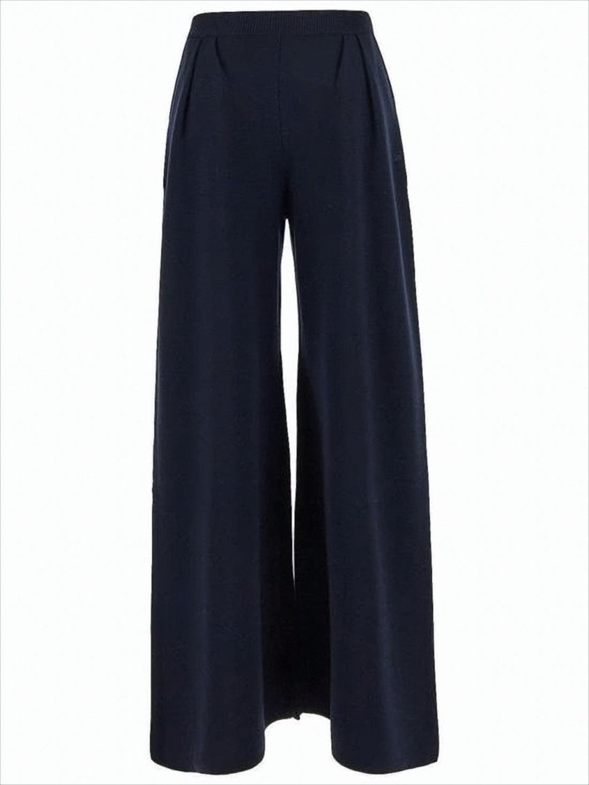 Max Mara Wide-Leg Wool Pants With High Waist