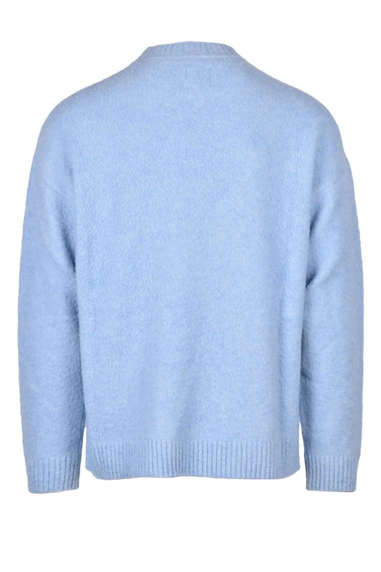 Emporio Armani Light Blue Knit Sweatshirt