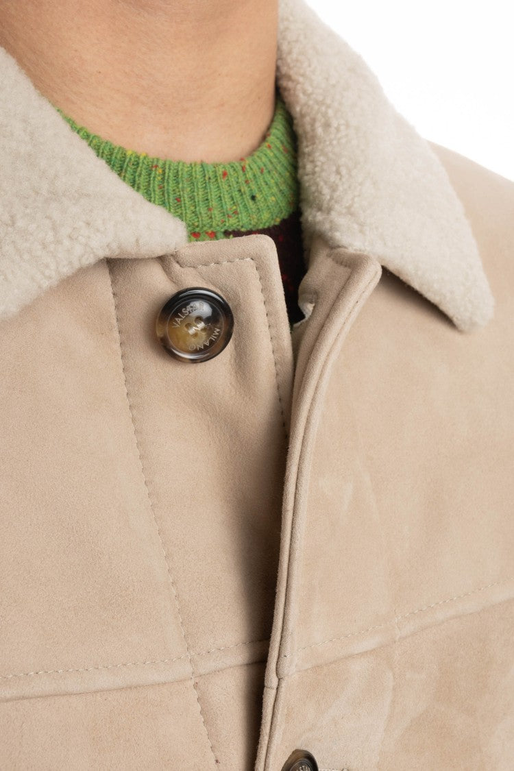 Valstar Shearling Button-Up Shirt Jacket