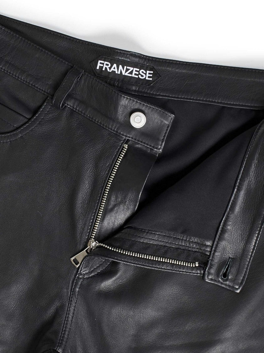 Franzese Collection Five-Pocket Trousers In Pure Japanese Leather
