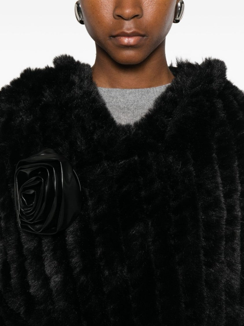 Blugirl Tailored Black Cape With Clean Lines And Minimalist Aesthetic