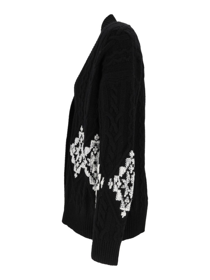 Ermanno Scervino Cardigan Cable Knit Chunky Cardigan