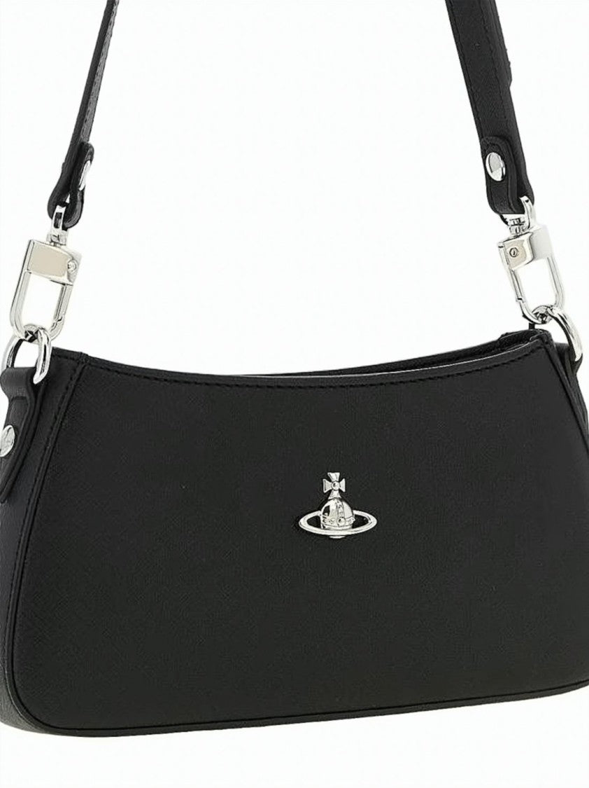 Vivienne Westwood Black Tote Bag With Adjustable Strap