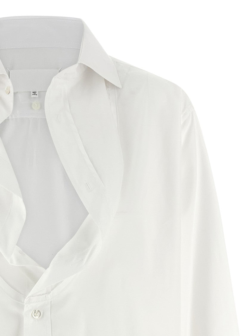 Maison Margiela Cotton Poplin Shirt With Front Button Closure