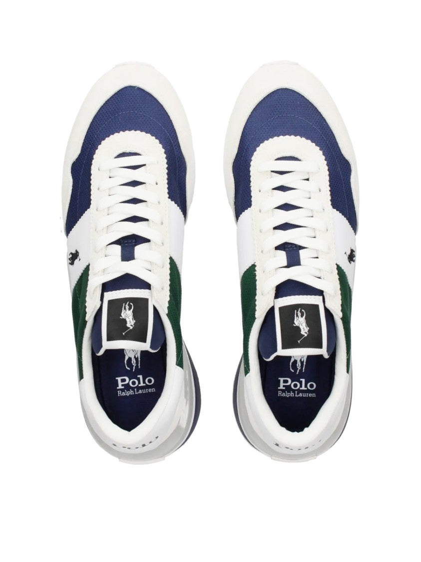 Polo Ralph Lauren Pp Logo Low-Top Sneakers With Color-Blocked Design