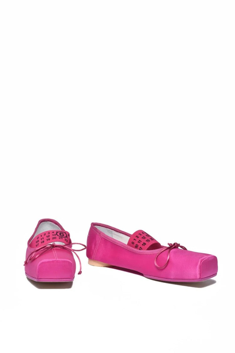 Mm6 By Maison Margiela Satin Ballerinas - Fuchsia