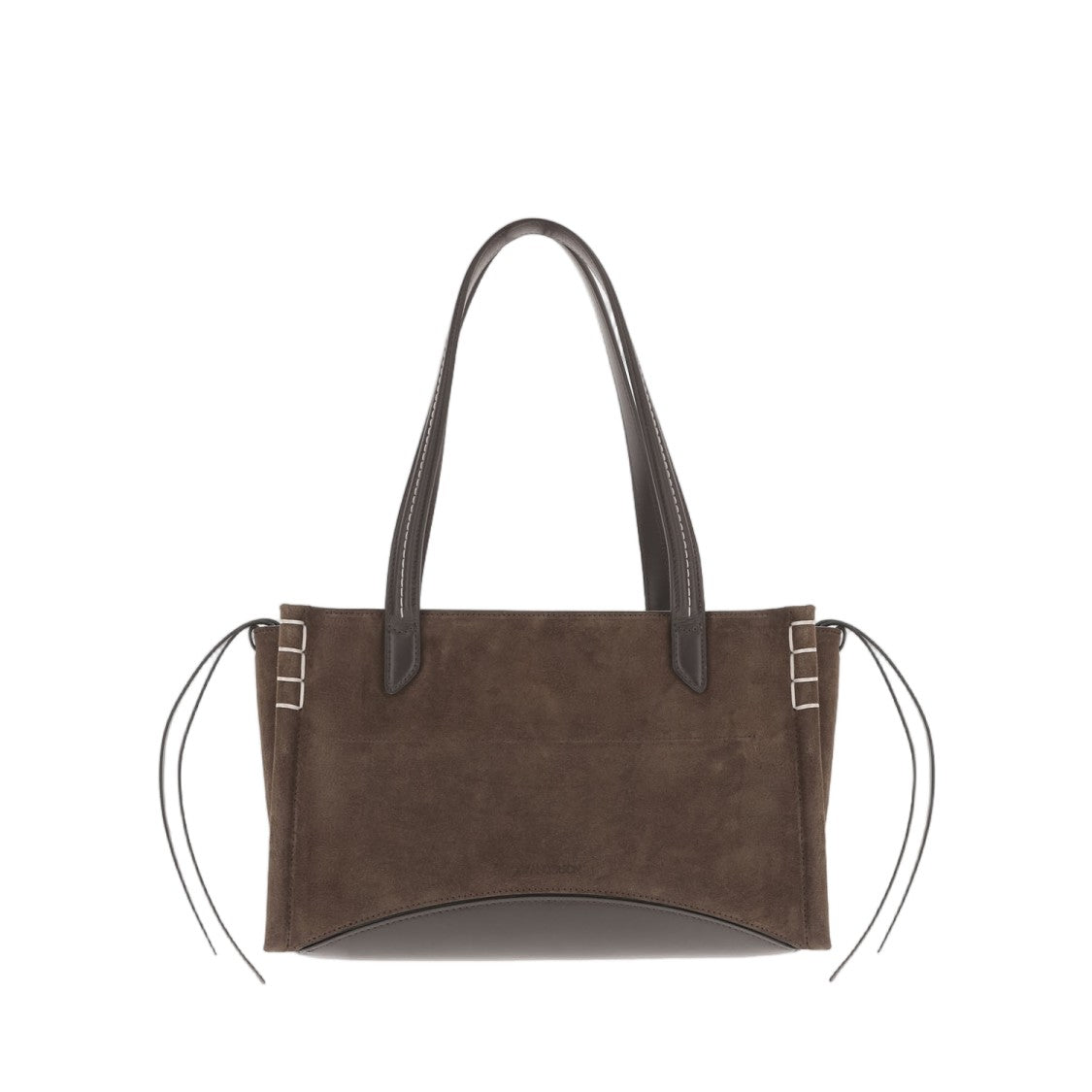 J. W. Anderson Brown Elongated Loafer Cabas Suede Top-Handle Bag