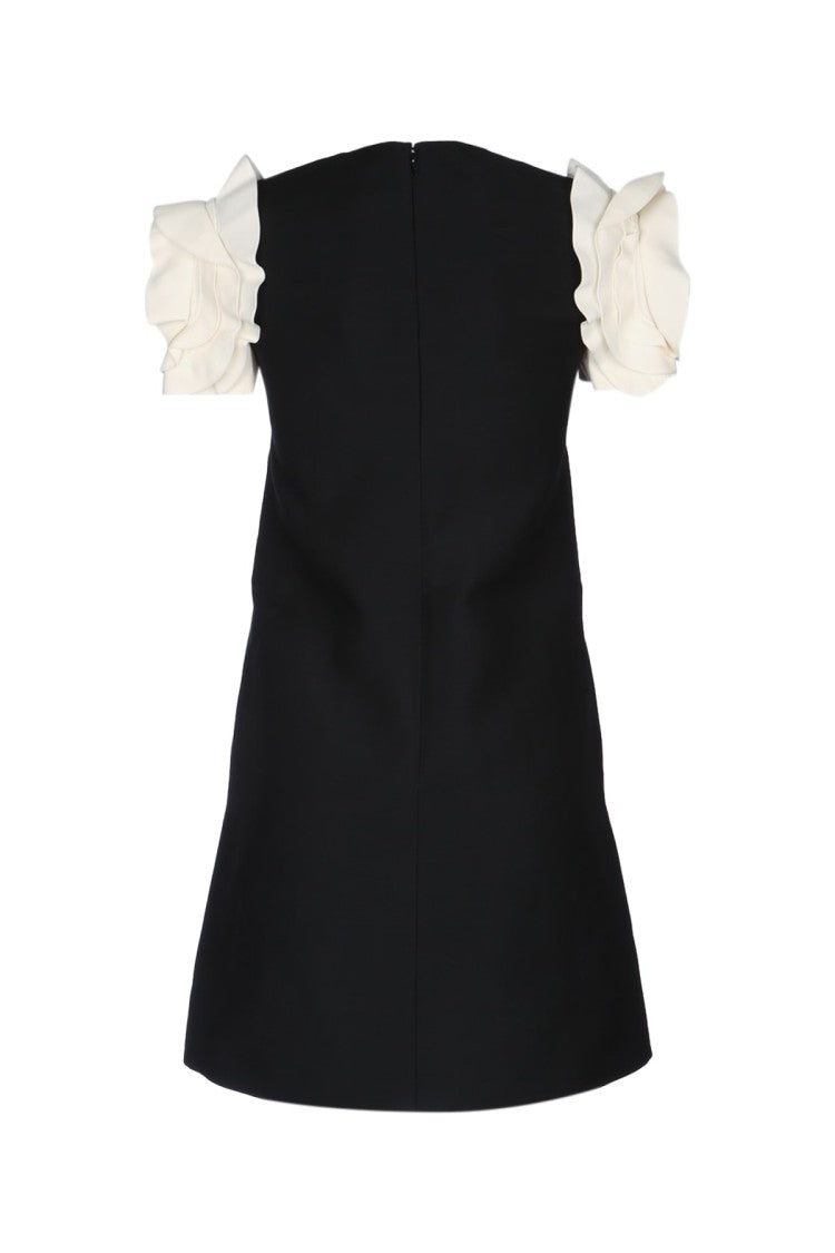 Valentino Garavani Mini Dress With Ruffled Short Sleeves
