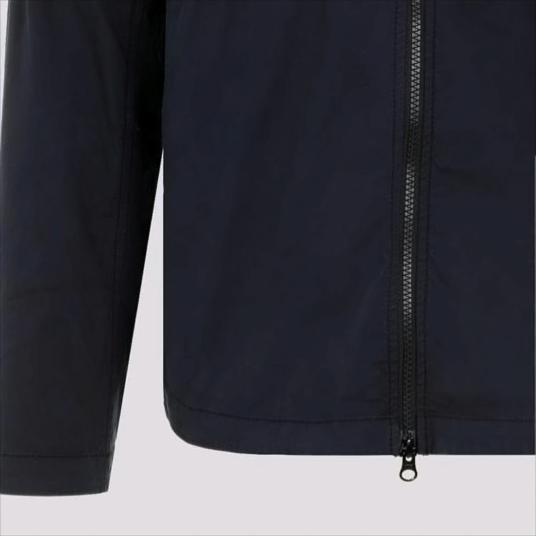 Stone Island Structured Blue Jacket With Front Zipper Closure