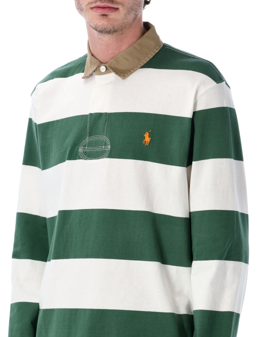 Polo Ralph Lauren Classic Fit Khaki-Collar Rugby Shirt