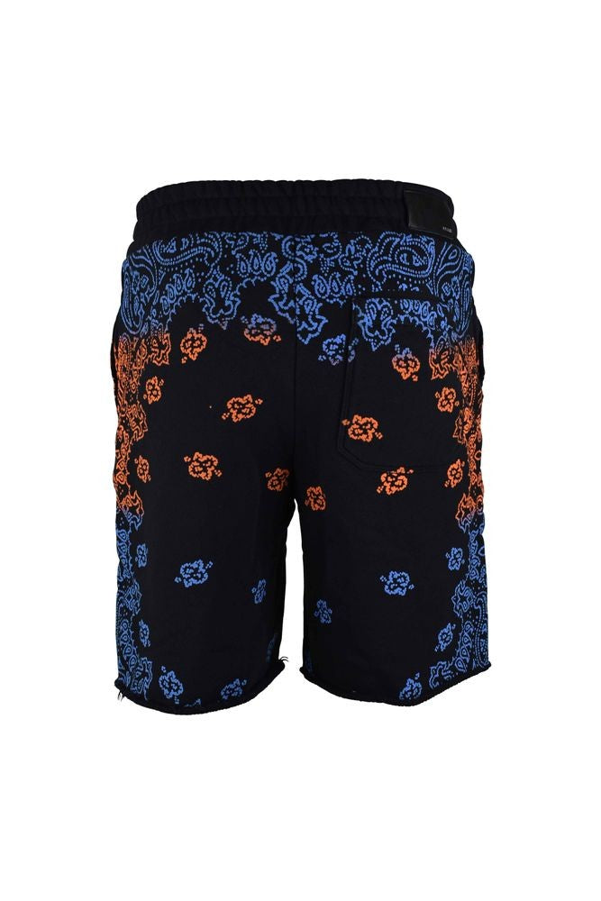 Amiri Printed Bandana Shorts With Elastic Waistband