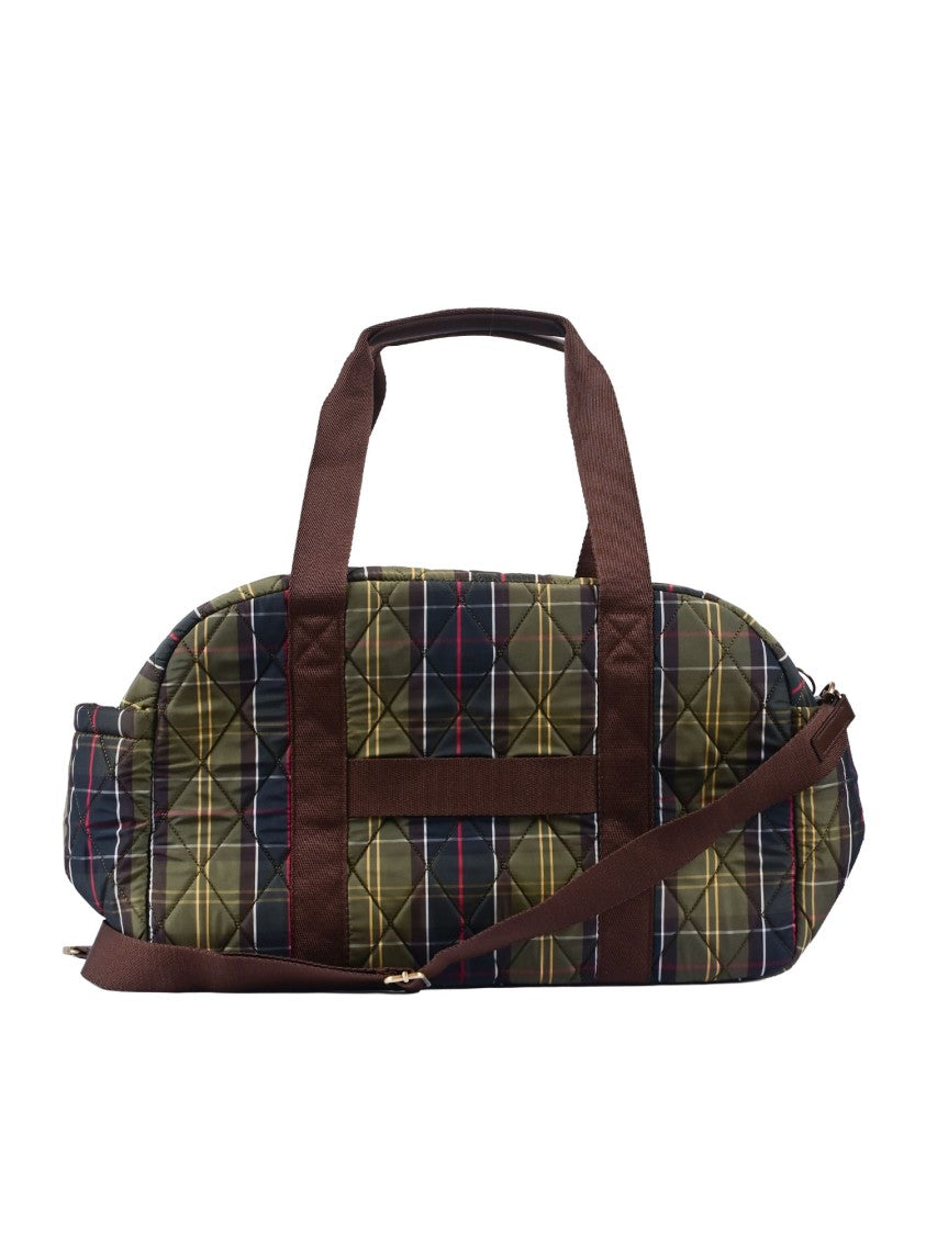 Barbour Quilted Tartan Pattern Overnight Tote Bag