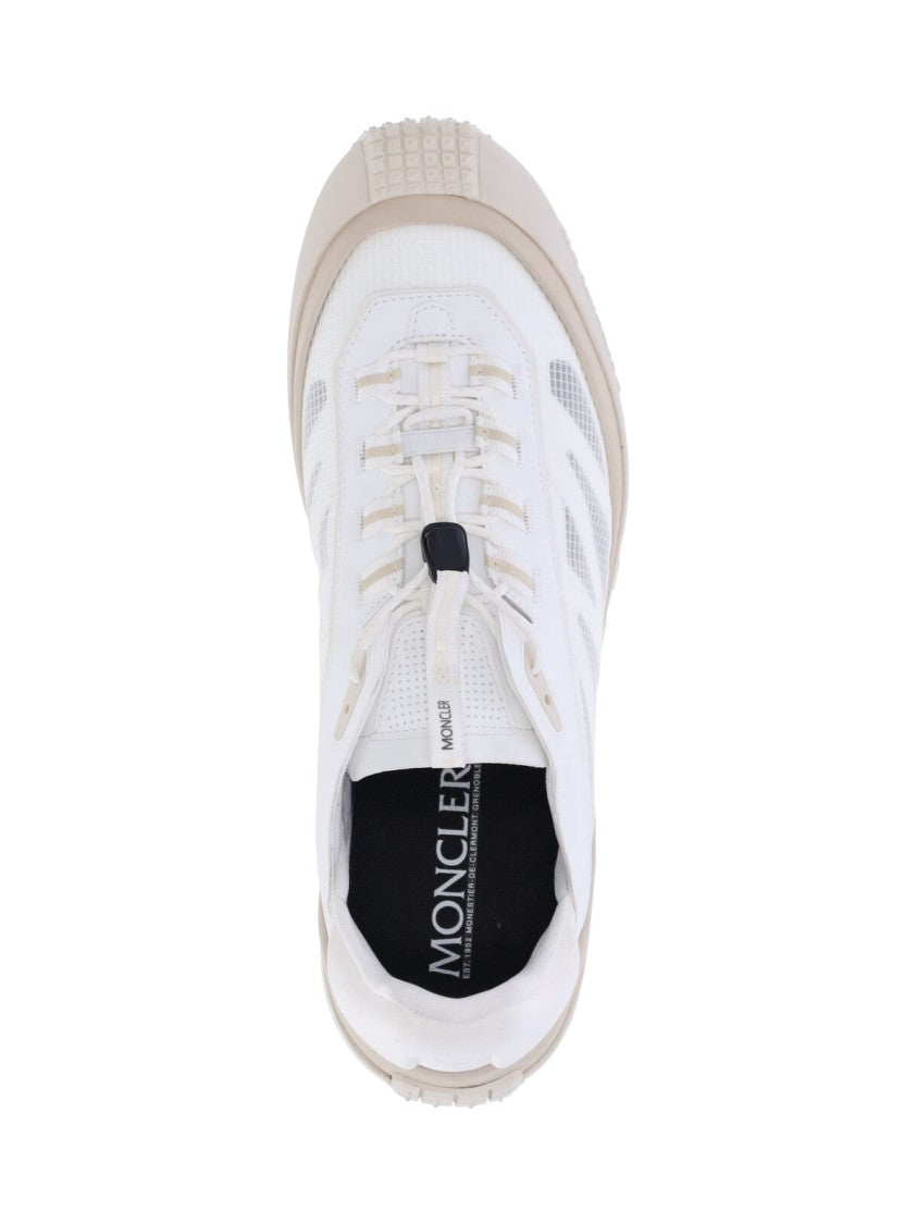 Moncler White Trailgrip Lp Mesh Fabric Sneakers