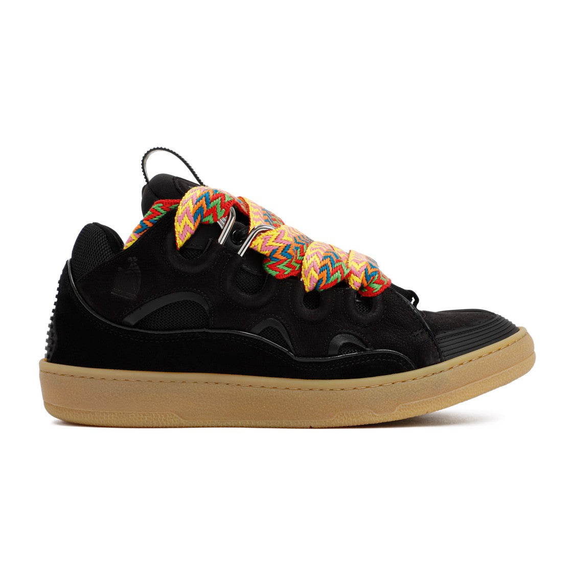 Lanvin Suede Calf Leather Curb Sneakers